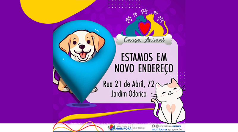Causa Animal tem novo endereço