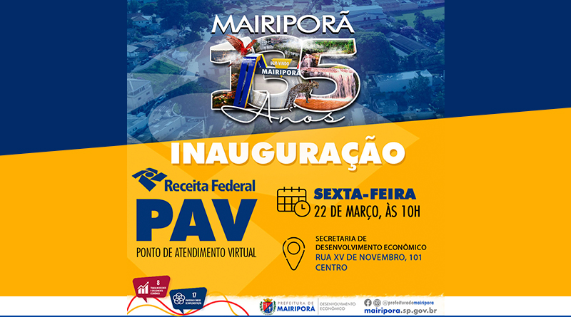 Ponto de atendimento da Receita Federal será inaugurado em Mairiporã