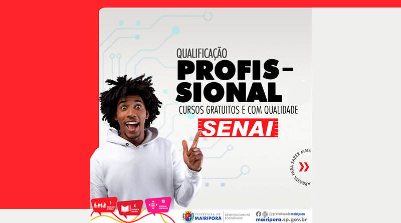 Prefeitura e SENAI estão com inscrições abertas para diversos cursos gratuitos